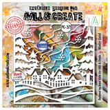 AALL & Create, 6"x6"Stencil, #PC-272, Winter Quiet by Janet Klein