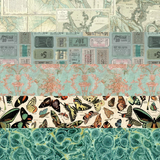 Tim Holtz Idea-ology, Double-Sided Cardstock 12"X12" 12/Pkg, Palette Collection: Teal (TH94461)