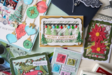 Sizzix, Clear Stamps Set 19PK w/11PK Framelits, Baubles by 49 and Market (667019)