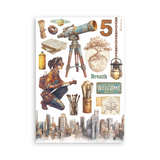 Stamperia, A5 Washi Pad 8/Pkg, A new Beginning (SBW31)