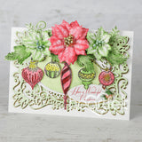 Heartfelt Creations, Holiday Ornament Collection, Cling Rubber Stamps & Dies Combo, Noel Holiday Ornaments