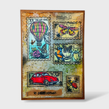AALL And Create A6 #TP-1443 Photopolymer Clear Stamp Set, Miniature Postage Stamps by Autour De Mwa & Co.