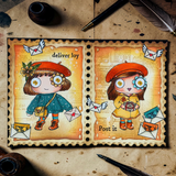 AALL And Create A7 #TP-1376 Photopolymer Clear Stamp Set, Deliver Joy by Janet Klein