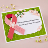 Spellbinders, Awareness Ribbon and Sentiments Stamp & Die Set by Sheri Ballantyne (SDS-216)