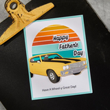 Spellbinders, Clear Stamp & Die Set, Classic Road Legends by Mindy Eggen, Cruisin' By Sentiments (SDS-204)