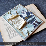 Tim Holtz Cling Stamps 7"X8.5", Jolly Holiday (CMS474)