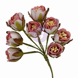 Prima Marketing, Buttons & Keepsakes by Frank Garcia, Tattered Millinery Dimensional Flowers (684747)