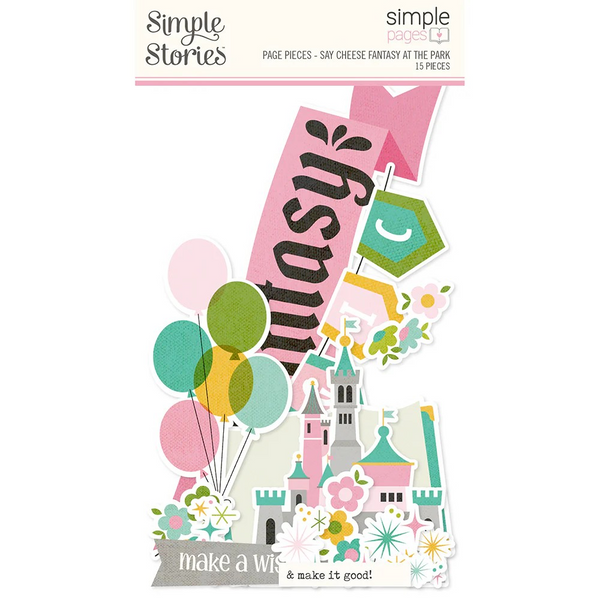 Simple Stories, Simple Pages Page Pieces, Say Cheese Fantasy at the Park (17945)