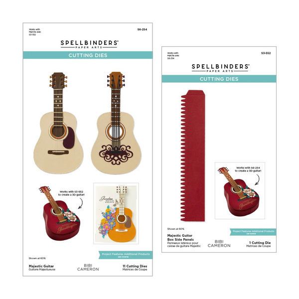 Spellbinders, Majestic Guitar Box Creator Bundle by Bibi Cameron (BD-0978)