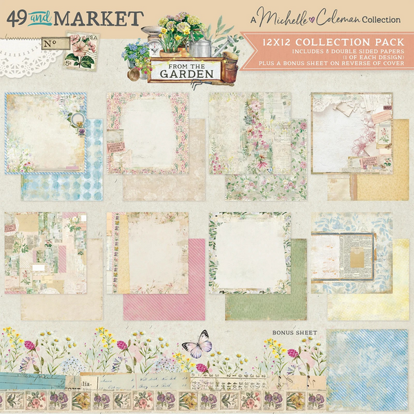 49 And Market, Collection Pack 12"X12", From the Garden (FTG-35285)