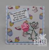 Riley & Company, Rubber Stamps, Eat Cat