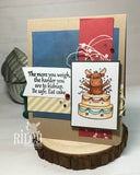 Riley & Company, Rubber Stamps, Eat Cake