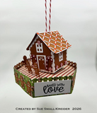 Karen Burniston, Dies, Gingerbread Tiny House  Add-Ons (1173)