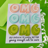 Spellbinders Clear Stamp Set, Birthday Laughs Sentiments (STP-264)