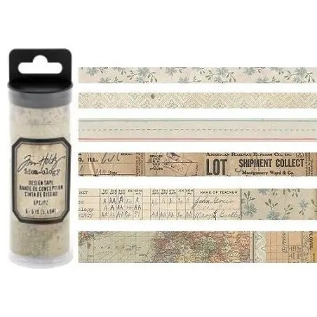 Tim Holtz Idea-Ology, Design Paper, 6pcs, 6yds, Elementary (TH93670)