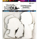 Dina Wakley Media, Chipboard Shapes, Profiles (MDA74946)