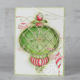 Heartfelt Creations, Holiday Ornament Collection, Cling Rubber Stamps & Dies Combo, Noel Holiday Ornaments