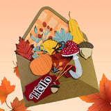 Spellbinders Etched Dies, Envelope of Wonder Collection, Autumn Wonder (S6-220)
