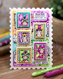 AALL And Create A7 #TP-1380 Photopolymer Clear Stamp Set, Postal Bits by Janet Klein