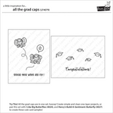 Lawn Fawn, Stamps & Dies Bundle, All The Grad Caps (LF4079 & LF4080)