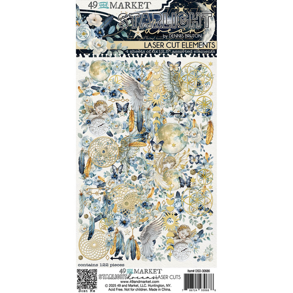 49 and Market, Laser Cut Outs, Starlight Dreams, Element Set (DSD-30686)