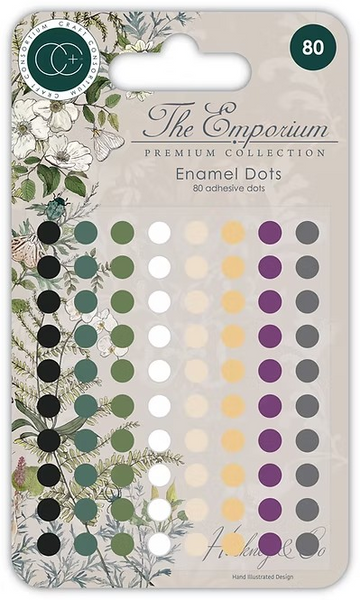 Craft Consortium, The Emporium Premium Collection, Adhesive Enamel Dots (CCADOT005)