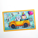 AALL & Create, #965, A7 Photopolymer Clear Stamp Set by Janet Klein, Happiness Floats