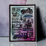 AALL And Create A6 #TP-1343 Photopolymer Clear Stamp Set, Global Gazette by Autour De Mwa