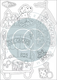 Craft Consortium, Sunday Paws, Clear Stamp, Ice Cream (CCSTMP065)