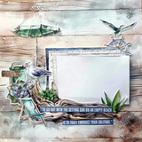 3Quarter Designs, Coastal Boardwalk, 12x12 Design Paper & Diecuts Set