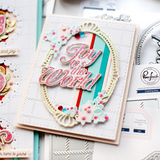 Pinkfresh Studio Essentials Die Set, Fancy Oval Frame (PF048ES)