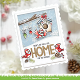 Lawn Fawn, Lawn Fawn Stamps & Dies Bundle, Winter Birds (LF3225 & LF3226)