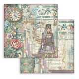 Stamperia, Scrapbooking Double-Sided Paper Pad 12"x12" 10/Pkg, Gardens of Time (SBBL185)