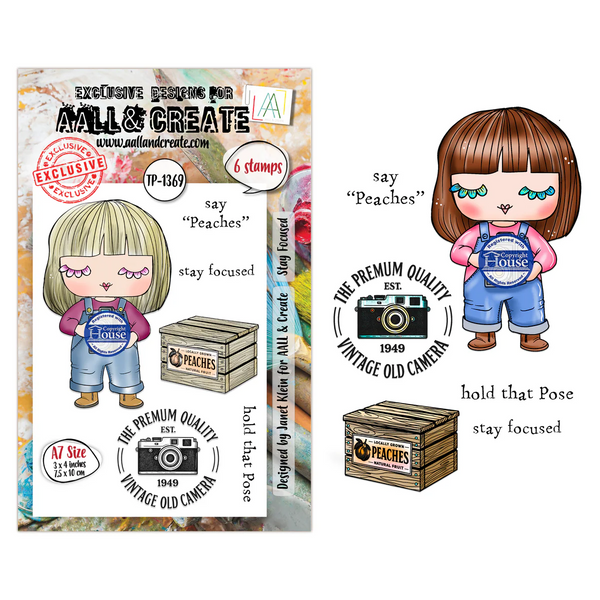 AALL & Create, #TP-1369, A7 Clear Stamp, Designed by Janet Klein, Stay Focused