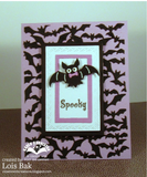 Karen Burniston, Dies, Slim Pattern Plate, Bats (1208)