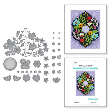 Spellbinders, Etched Dies, Floral Reflection (S4-1258)