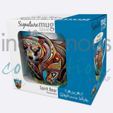 Canadian Art Prints, Indigenous Collection, Signature Mug, 18 oz., Spirit Bear by Stephanie White
