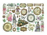Stamperia, Adhesive Cardstock Ephemera Paper Cut Outs, Gardens of Time (DFLCT78)