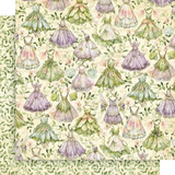 Graphic 45, Fairy Boutique Double-Sided Cardstock 12"X12", Enchanted Frocks (4503041)