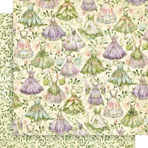Graphic 45, Fairy Boutique Double-Sided Cardstock 12"X12", Enchanted Frocks (4503041)