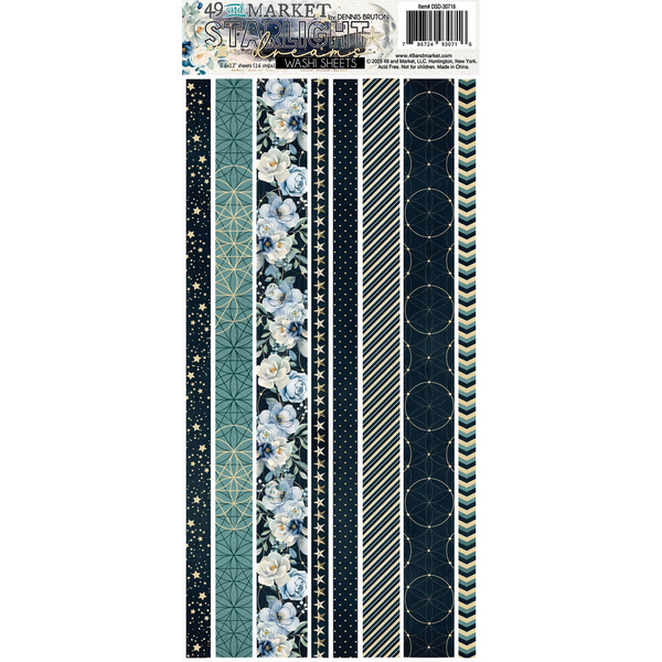 49 And Market, Washi Tape Sheets, Starlight Dreams (DSD-30716)