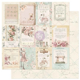 Prima Marketing, Double-Sided Paper Pad 8"X8" 32/Pkg, Buttons & Keepsakes By Frank Garcia (982362)