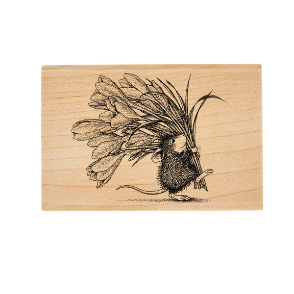 Spellbinders, House-Mouse, Wood Mount Stamp, Bouquet for You (HMW-001)
