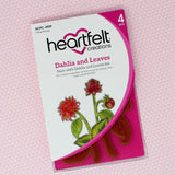 Heartfelt Creations, Dazzling Dahlia Collection, Cling Stamps & Dies Set Combo, Dahlia and Leaves