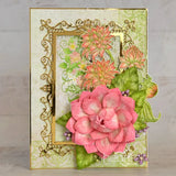 Heartfelt Creations, Dazzling Dahlia Collection, Cling Stamps & Dies Set Combo, Dahlia and Leaves