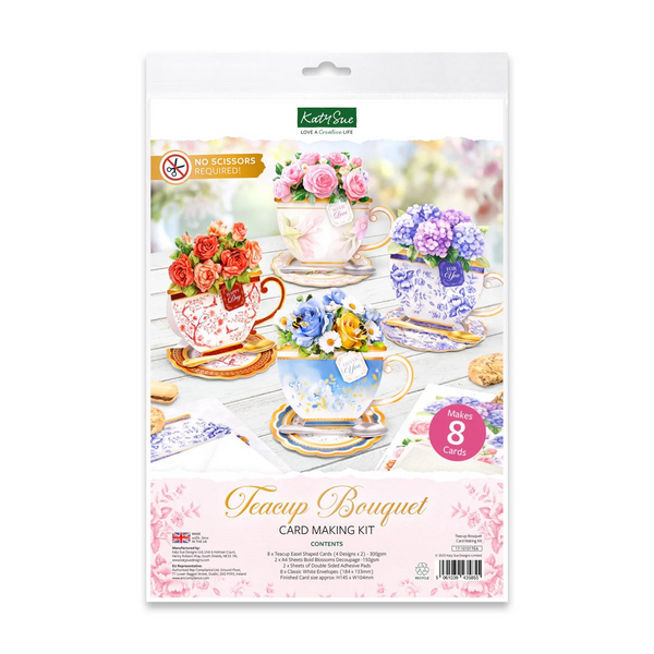 Katy Sue, Card Making Kit, Teacup Bouquet