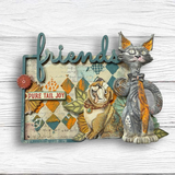 Stamperia, Crafty Shapes, Furry Friends, Plate Friends (KLSM68)