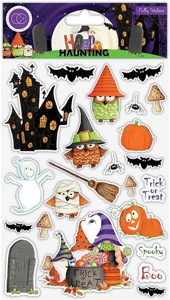 Craft Consortium, Puffy Stickers, Happy Haunting (CCSTKR002)