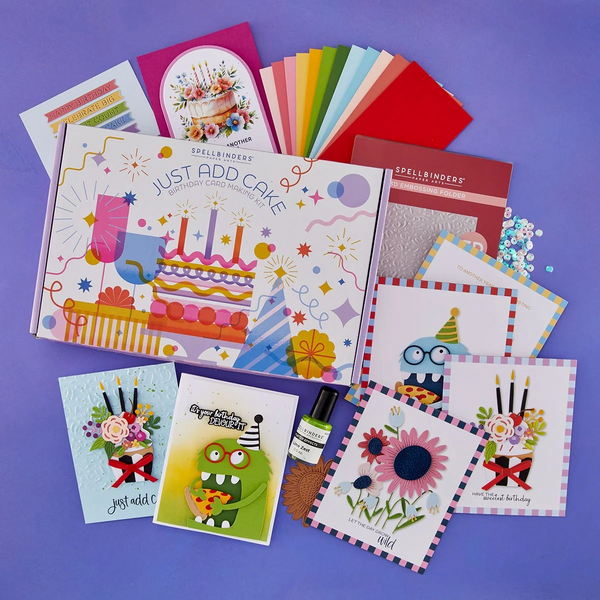 Spellbinders, Just Add Cake Birthday Cardmaking Kit (BD-1049)