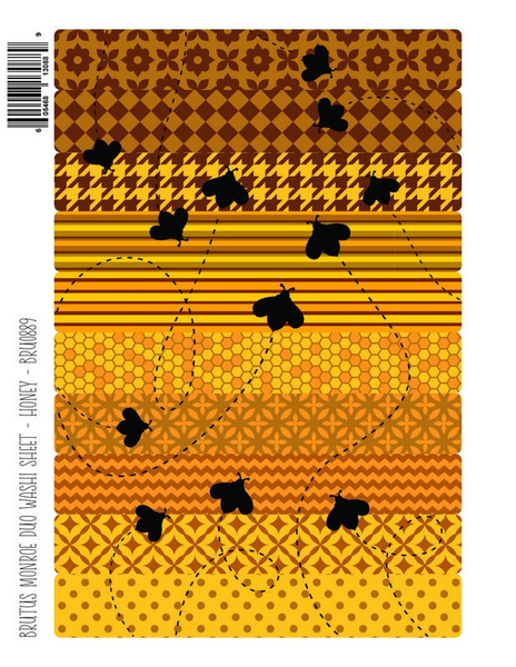 Brutus Monroe, Foilable Washi Sheet Duo, Honey (BRI0889)